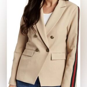 NWT Drew Khaki striped blazer